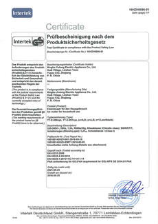 Certificat GS